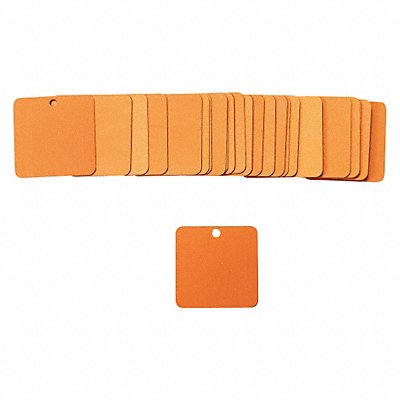 Blk Tag 2 x 2 In Orn Al Sq 3/16 In PK25