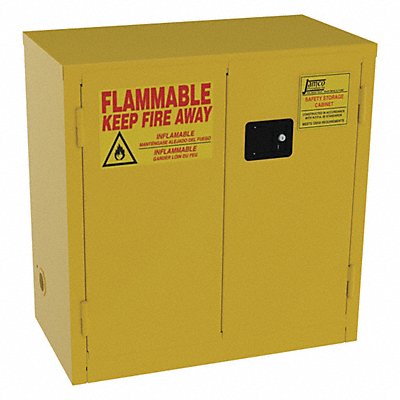 Flammable Safety Cabinet 22 Gal. Yellow