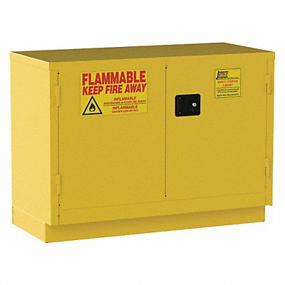 Flammable Safety Cabinet 30 Gal. Yellow