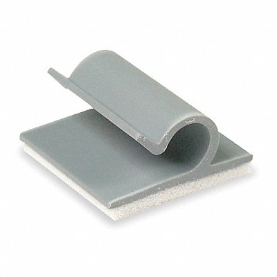 Cable Clip Side Entry Gray PK25