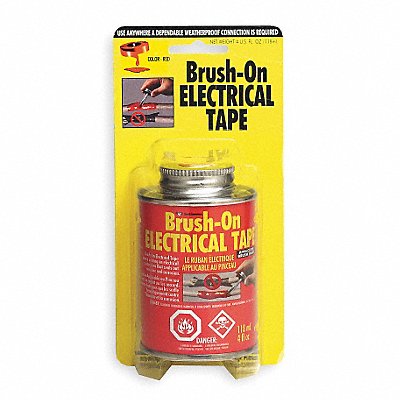 Brush On Electrical Tape Red 4 Oz
