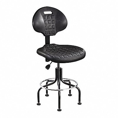 E8987 Task Chair Poly Black 24 to 29 Seat Ht