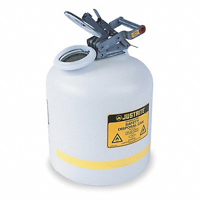 Disposal Can 2 Gal. White Polyethylene