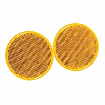 Reflector Round Amber 3-3/16 L