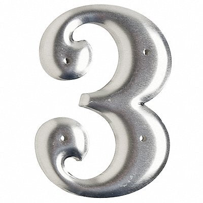 Aluminum Number 3in.H Character PK10