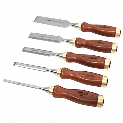 Bailey Chisel Set 1/4 to 1-1/4 In 5 Pc