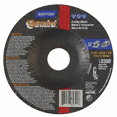 Depressed Ctr Whl T27 4-1/2x3/32x7/8
