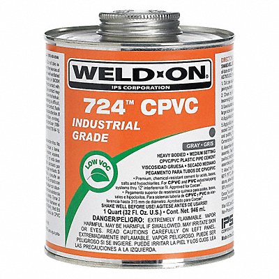 Pipe Cement CPVC Gray Pint
