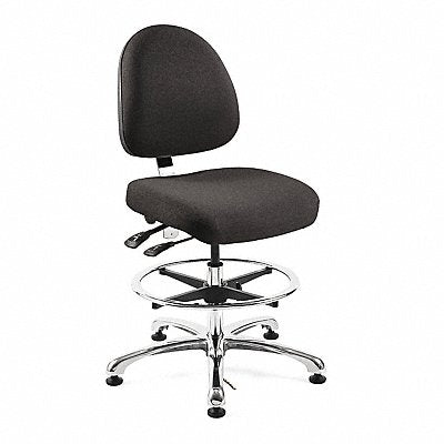 Ergonomic ESD Task Chair Fabric Black