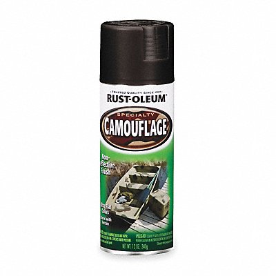 Camouflage Spray Paint Black 12 oz.