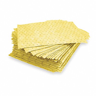 Absorbent Pads,15 In. W,Yellow,PK 100