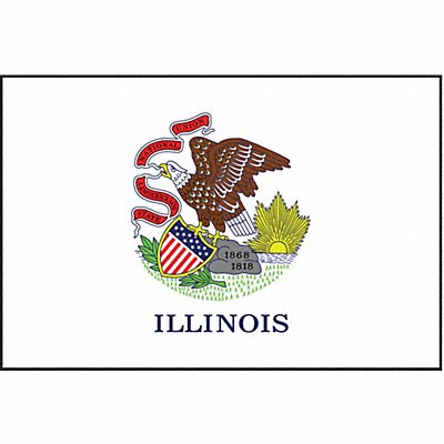 D3761 Illinois State Flag 3x5 Ft