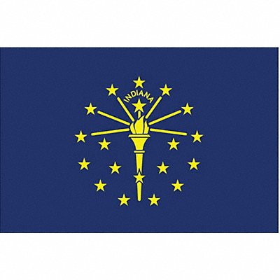 D3761 Indiana State Flag 3x5 Ft