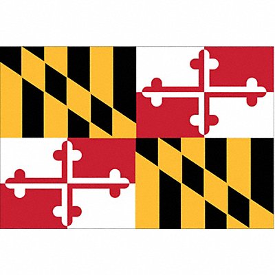 D3761 Maryland State Flag 3x5 Ft