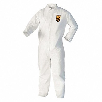 Collared Coverall Open White 3XL PK25