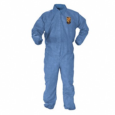 Collared Coverall Elastic Blue XL PK24