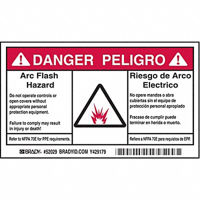 Arc Flash Protection Label PK100