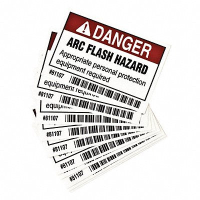 Arc Flash Protection Label 2 in H PK10