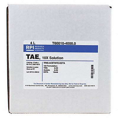 TRIS-Acetate-EDTA (TAE) 10x Solution 4L