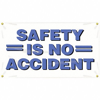 Banner Safety Is No Accident 24 x 48 In.