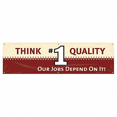 Banner Think Quality 28 x 96 In.