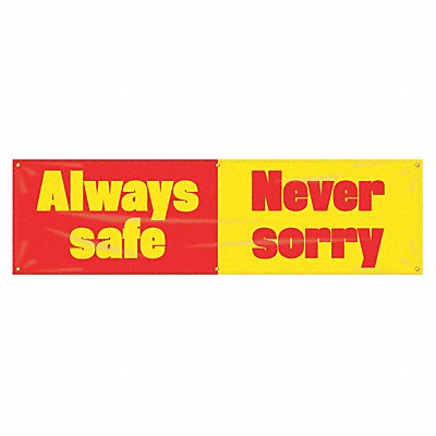 Banner Always Safe 28 x 96 In.