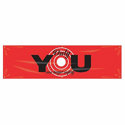 Banner Only You Can Target 28 x 96 In.
