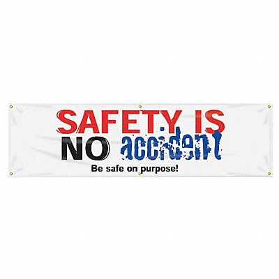Banner Safety Is No Accident 28 x 96 In.
