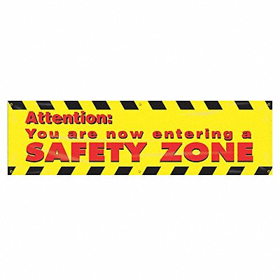 Banner Attention You Are Now 28 x 96 In.