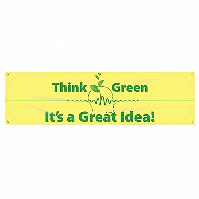 Banner Think Green 28 x 96 In.