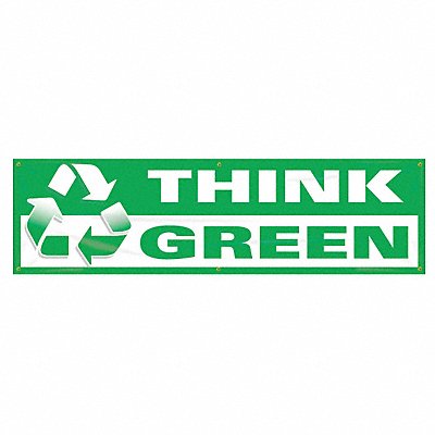 Banner Think Green 28 x 96 In.