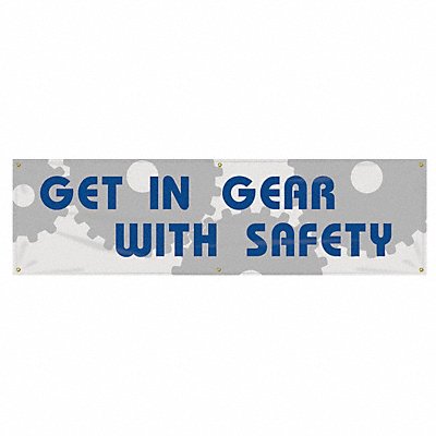 Banner Get In Gear 28 x 96 In.