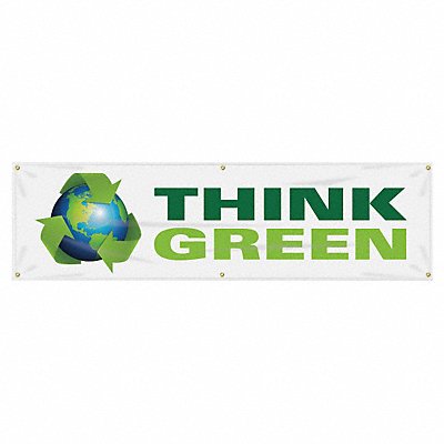Banner Think Green 28 x 96 In.