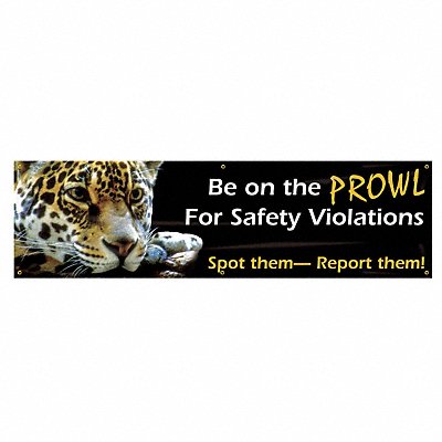 Banner Be On The Prowl 28 x 96 In.