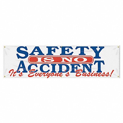 Banner Safety Is No Accident 28 x 96 In.