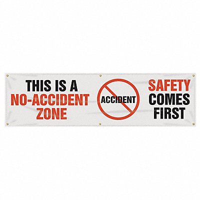 Banner This Is A No-Accident 28 x 96 In.