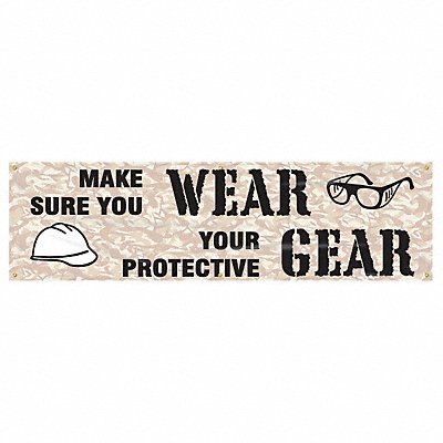 Banner Make Sure You Wear 28 x 96 In.