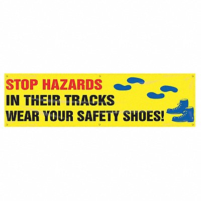 Banner Stop Hazards 28 X 96 In.