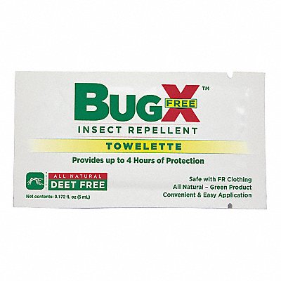 Insect Repelent No DEET Lotion Wipe PK50