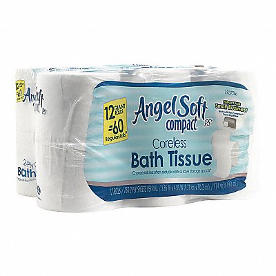 Toilet Paper White 750 Sheets PK12