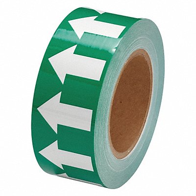 Arrow Tape 2inWx30 yd. White/Green Poly