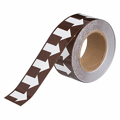 Arrow Tape 2inWx30 yd. White/Brown Poly