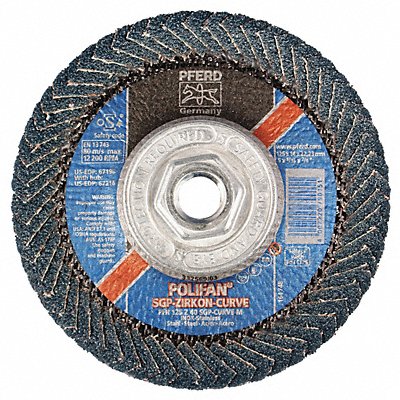 Flap Disc 5X5/8-11 ZIRC 40GT M