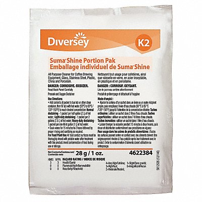 Hand Dishwashing Destainer 1oz. PK100