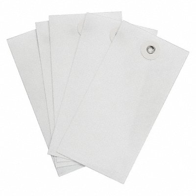 Blank Tag Tyvek White 4-1/4in.H PK1000