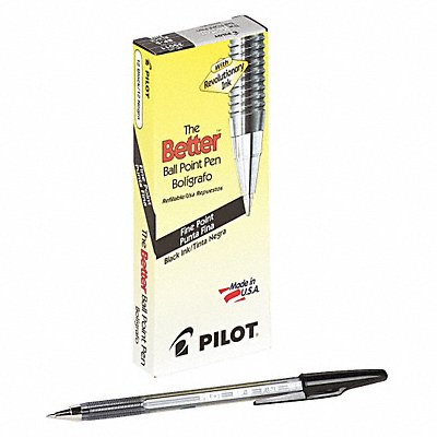 Ballpoint Pen Stick Fine Black PK12
