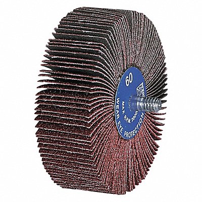 Flap Wheel Coated AO 3 in dia. 60 Grit