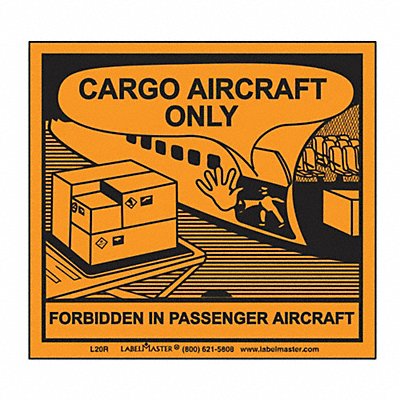 Cargo Aircraft Only Label 500 Labels