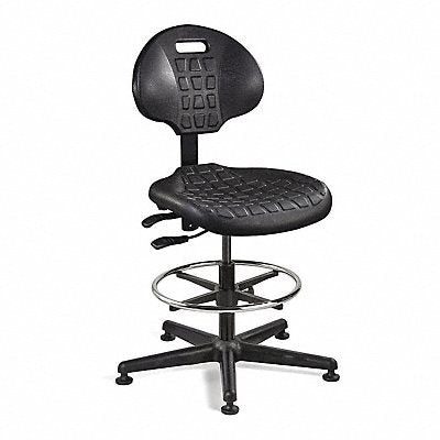 E8682 Task Chair Poly Black 21 to 31 Seat Ht