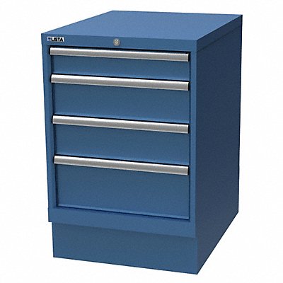 Cabinet Pedestal (4)Drawer Brt Blue